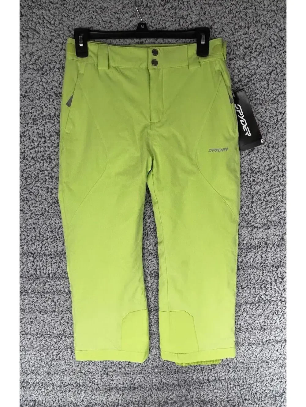 Spyder Girls Youth Olympia Insulated Ski Pants/Snow Pants Lime Ice Size 16 NWT